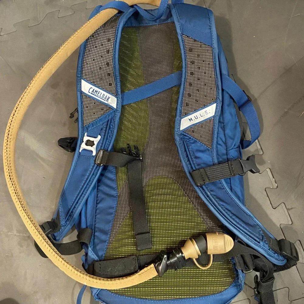CamelBak MULE 100oz Hydration Pack Backpack Blue 3L Bladder Cycling Hiking MTB